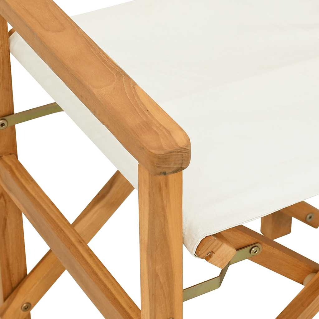 Regiestühle 2 Stk. Klappbar Massivholz Teak