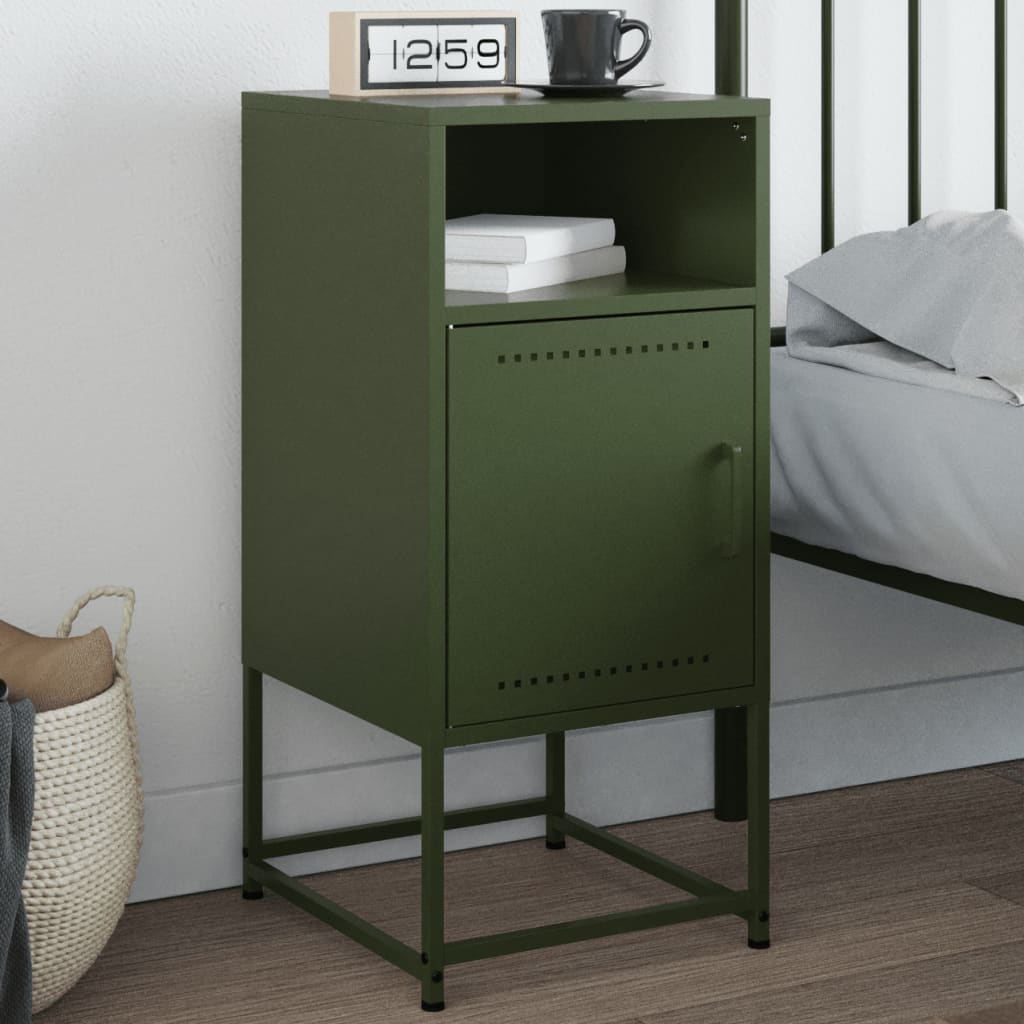 Nachttische 2 Stk. 36X39X78 Cm Stahl