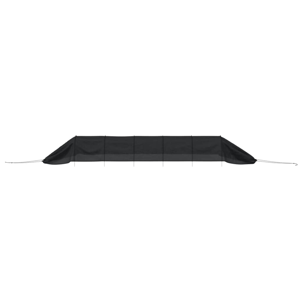 Netztunnel 4 Stk. Schwarz Stahl Und Polyethylen