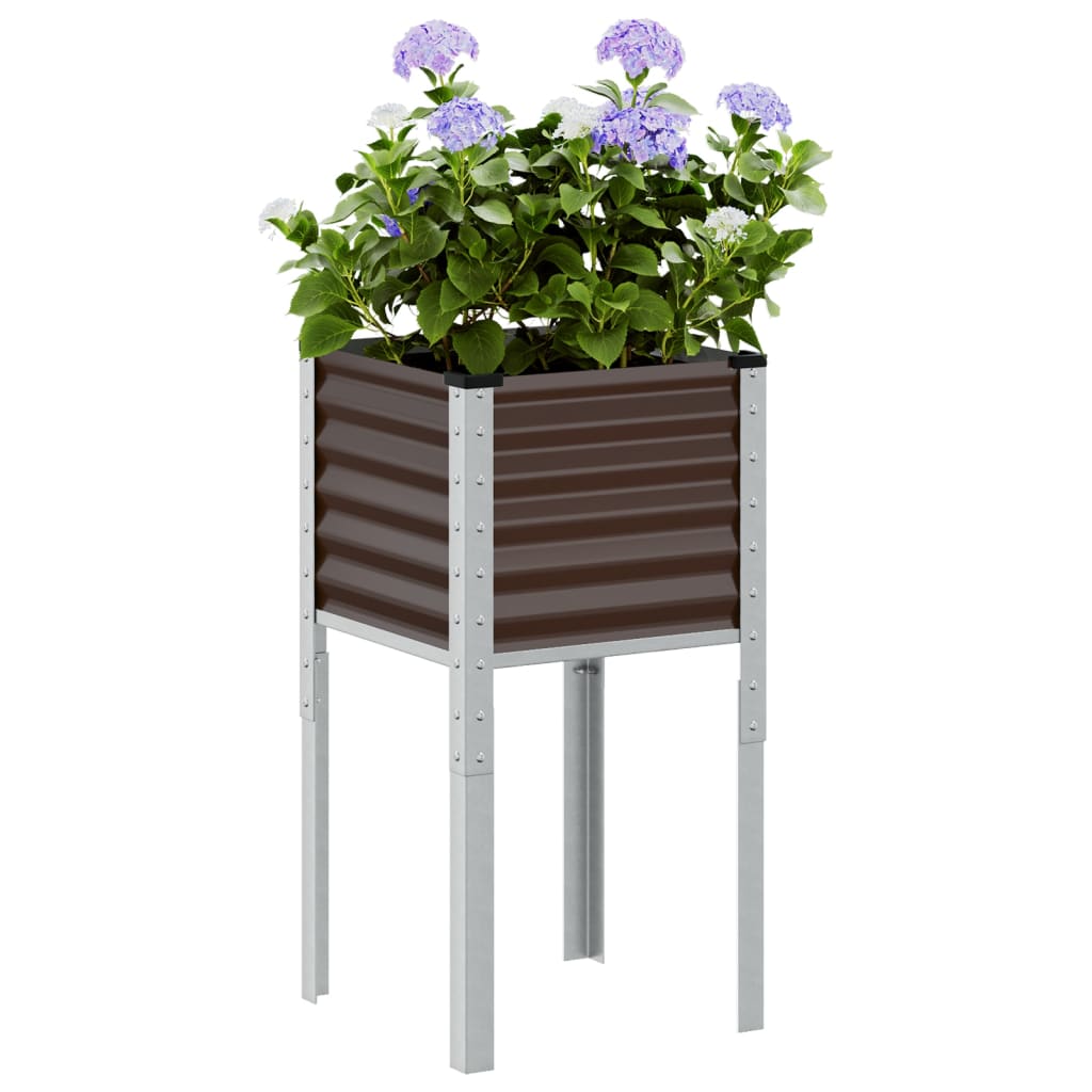 Garten-Pflanzgefäß Braun Stahl