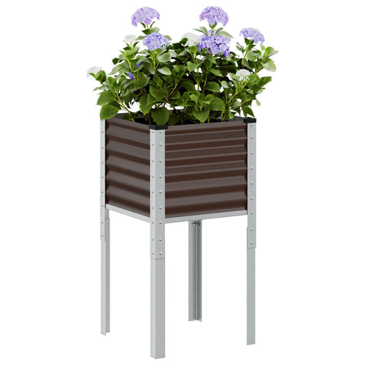 Garten-Pflanzgefäß Braun Stahl