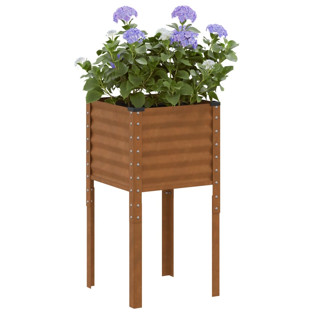Garten-Pflanzgefäß Braun Stahl