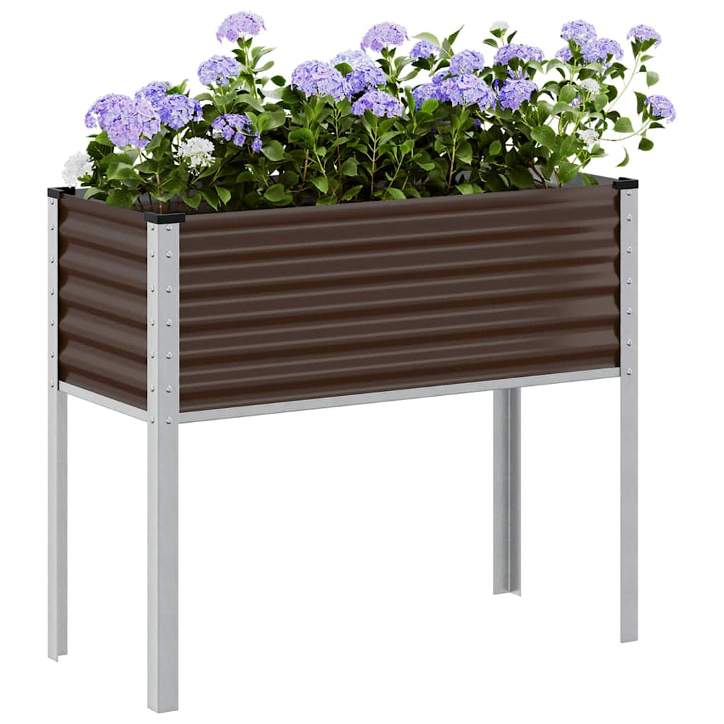 Garten-Pflanzgefäß Braun Stahl