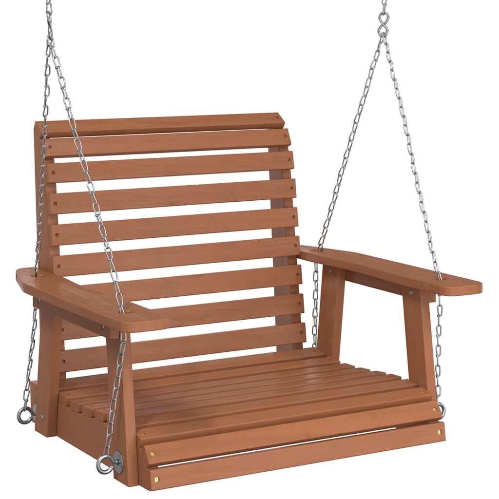 Garten-Hängestuhl Mit Metallketten Massivholz Tanne