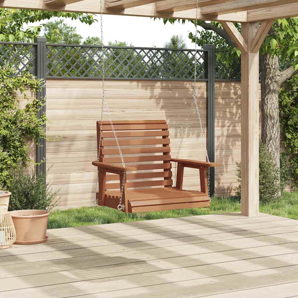 Garten-Hängestuhl Mit Metallketten Massivholz Tanne