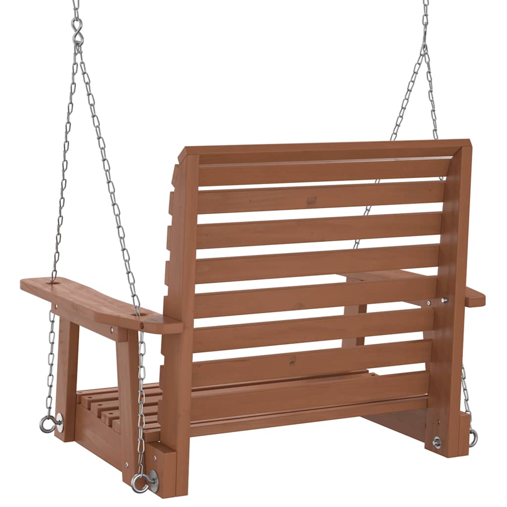 Garten-Hängestuhl Mit Metallketten Massivholz Tanne