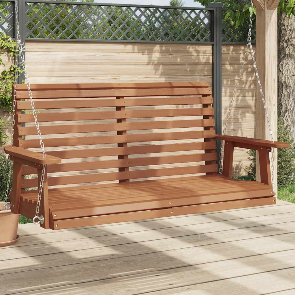 Garten-Hängestuhl Mit Metallketten Massivholz Tanne