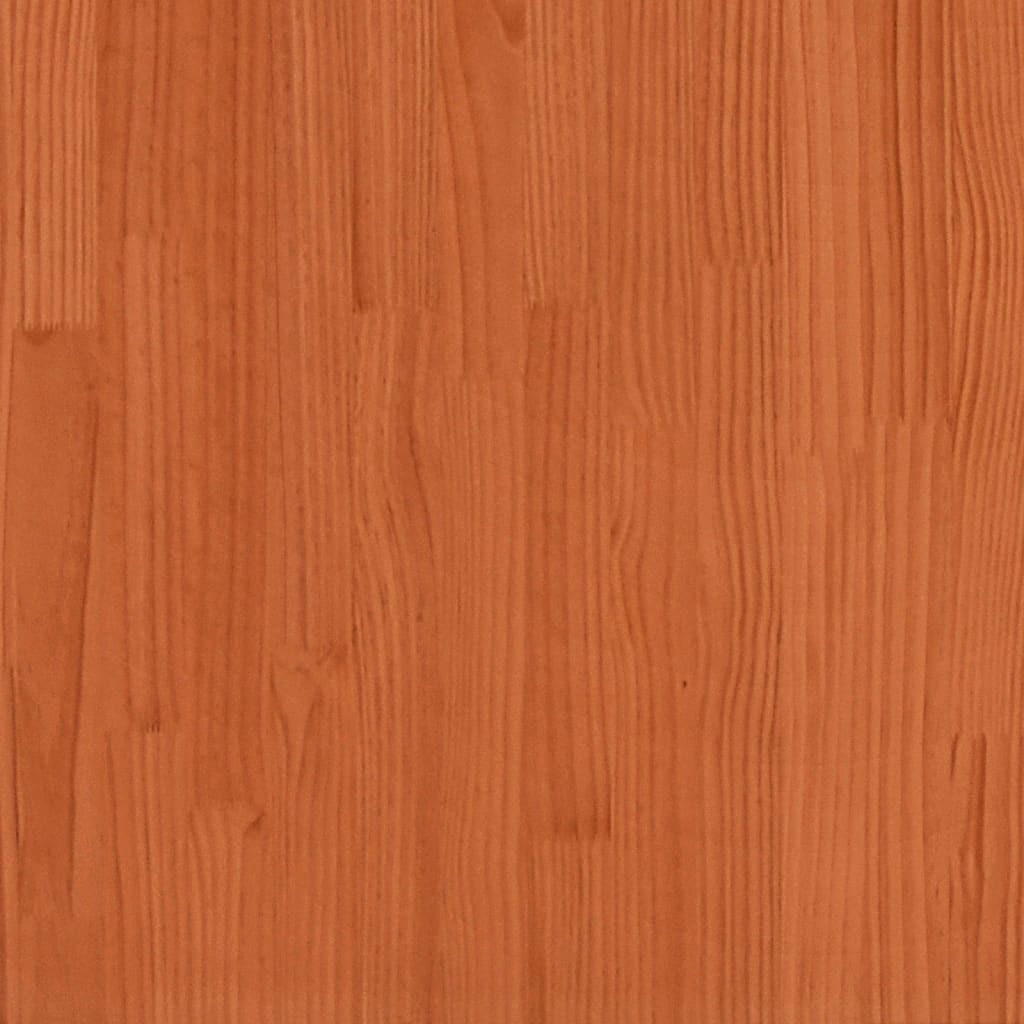Pflanzkübel Wachsbraun 50X50X49,5 Cm Massivholz Kiefer Grau