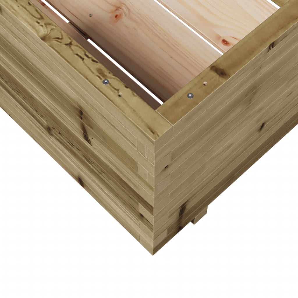 Pflanzkübel 70X70X49,5 Cm Kiefernholz Imprägniert