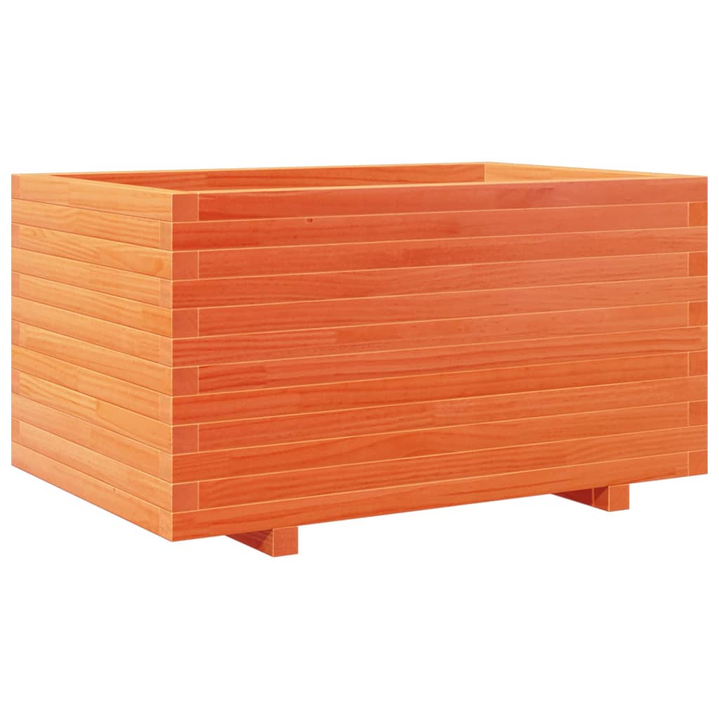 Pflanzkübel Wachsbraun 90X60X49,5 Cm Massivholz Kiefer Wachsbraun
