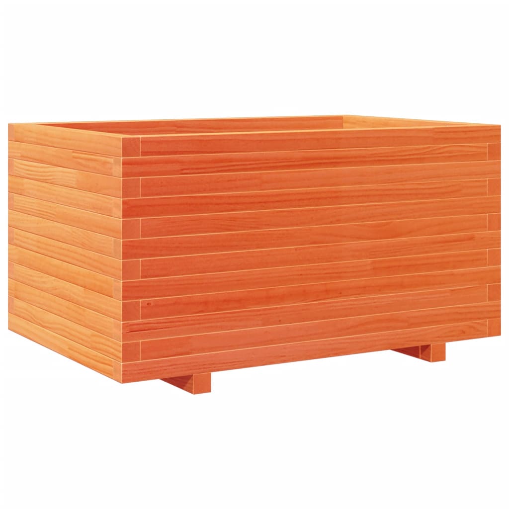 Pflanzkübel Wachsbraun 90X60X49,5 Cm Massivholz Kiefer Wachsbraun