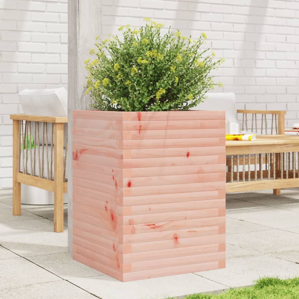Pflanzkübel 50X50X68,5 Cm Massivholz Douglasie Natürliches Douglasie