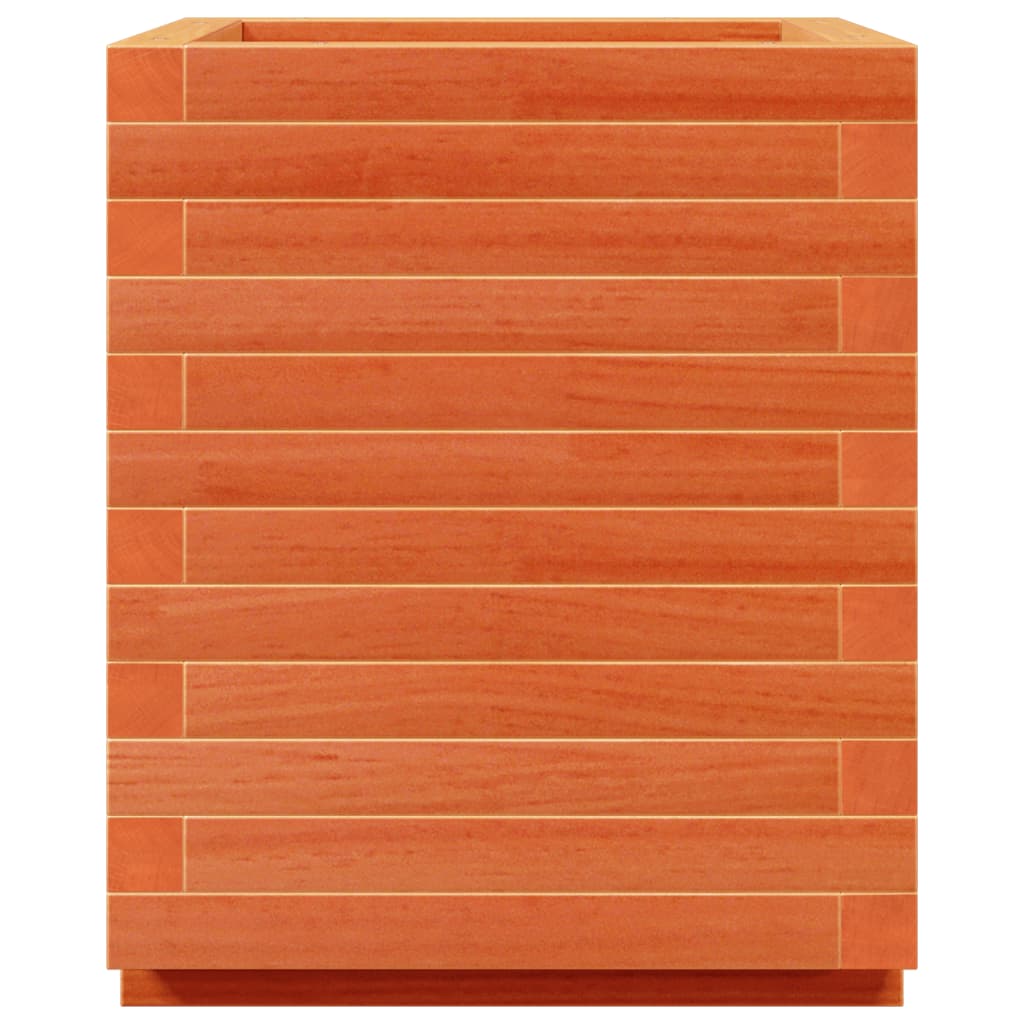 Pflanzkübel 40X40X49,5 Cm Massivholz Kiefer Wachsbraun
