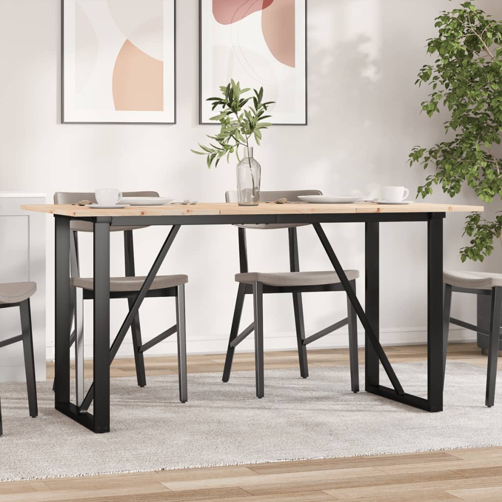 Esstisch Massivholz Kiefer Und Stahl