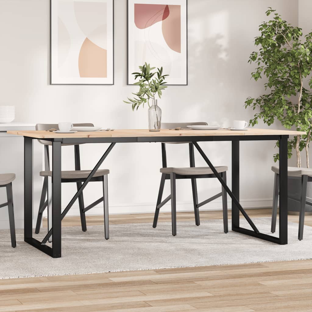 Esstisch Massivholz Kiefer Und Stahl