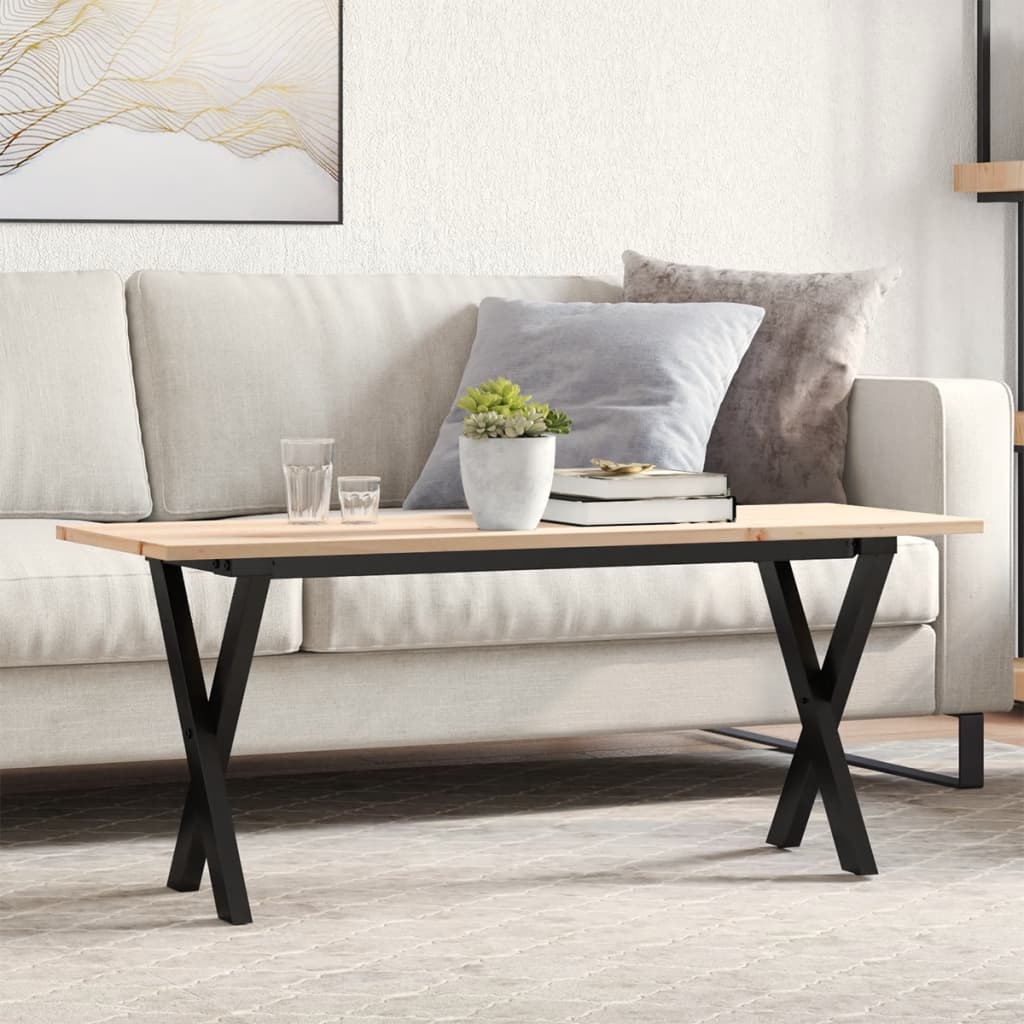 Esstisch Massivholz Kiefer Und Stahl