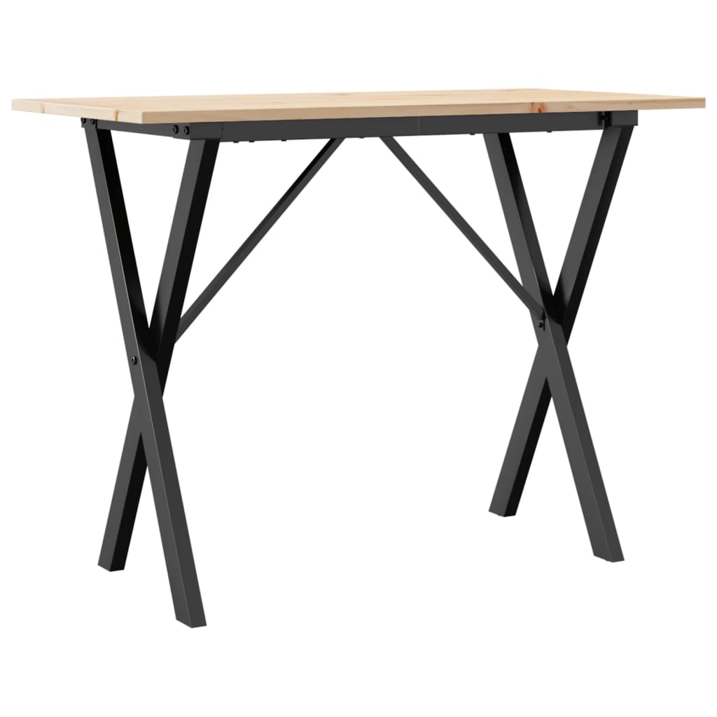Esstisch Massivholz Kiefer Und Stahl