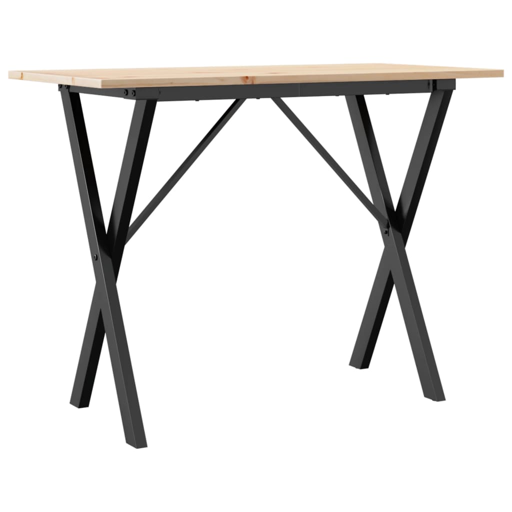 Esstisch Massivholz Kiefer Und Stahl