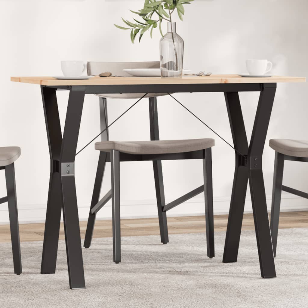 Esstisch Massivholz Kiefer Und Stahl