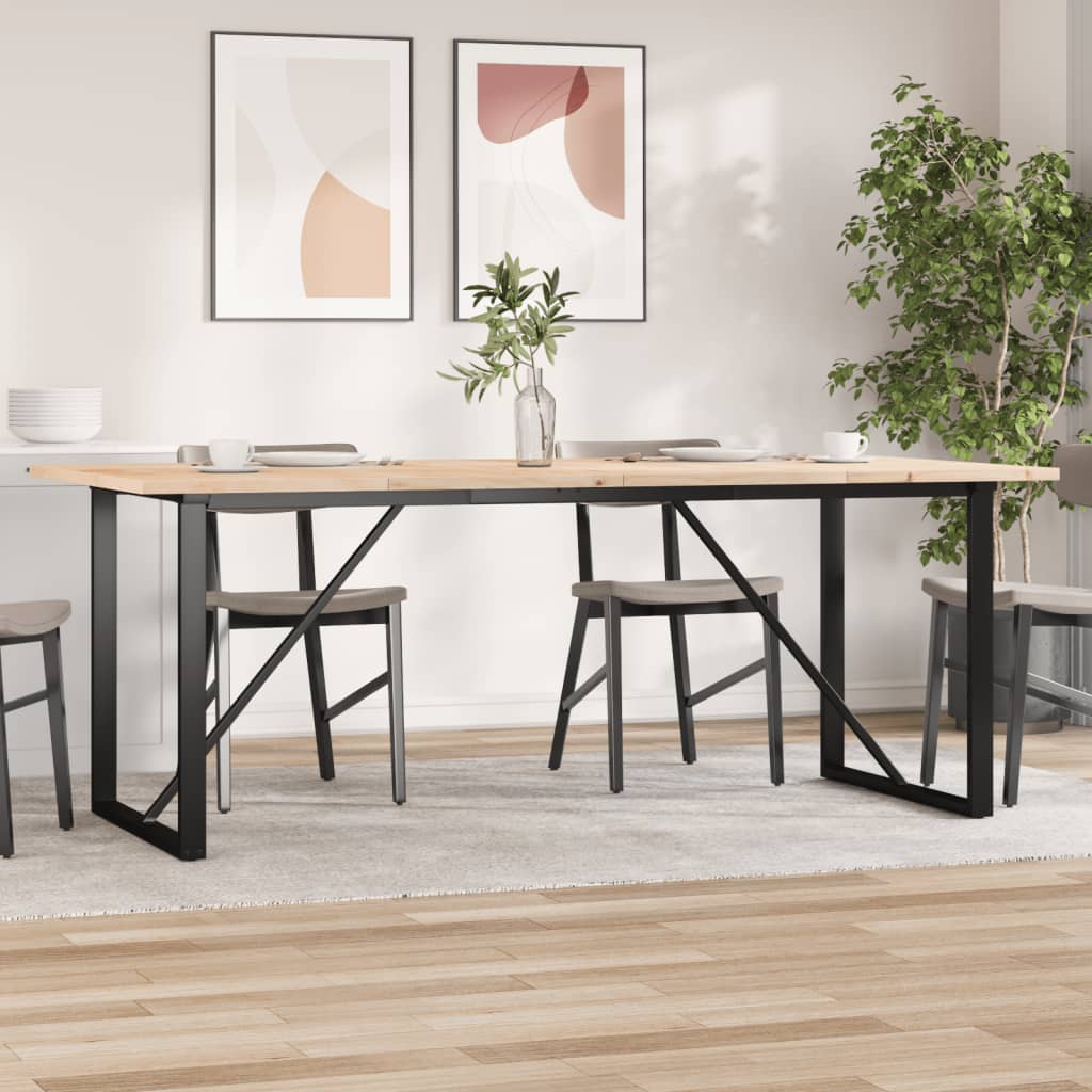 Esstisch Massivholz Kiefer Und Stahl