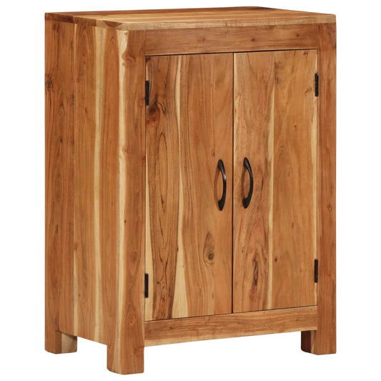 Sideboard 55X35X75 Cm Massivholz Akazie