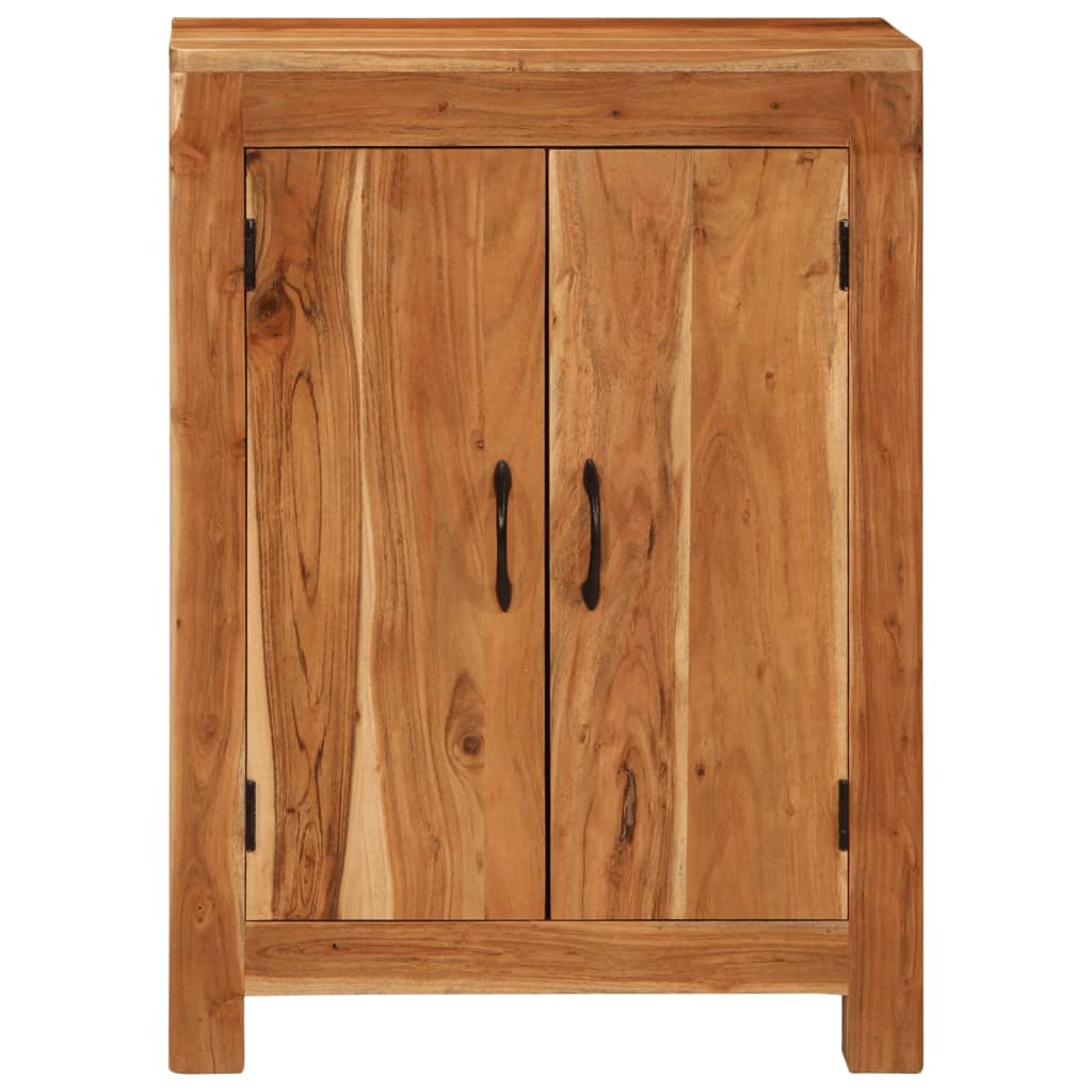 Sideboard 55X35X75 Cm Massivholz Akazie