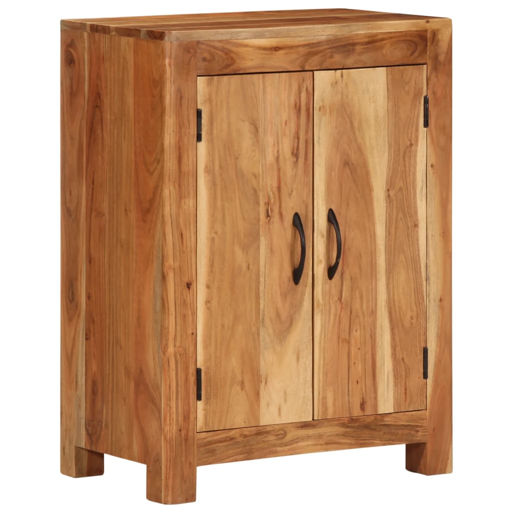 Sideboard 55X35X75 Cm Massivholz Akazie