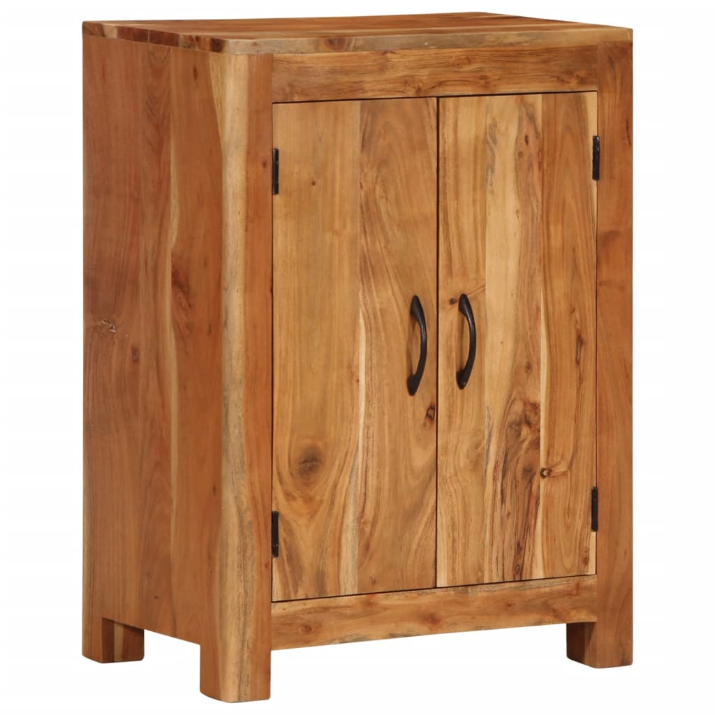 Sideboard 55X35X75 Cm Massivholz Akazie