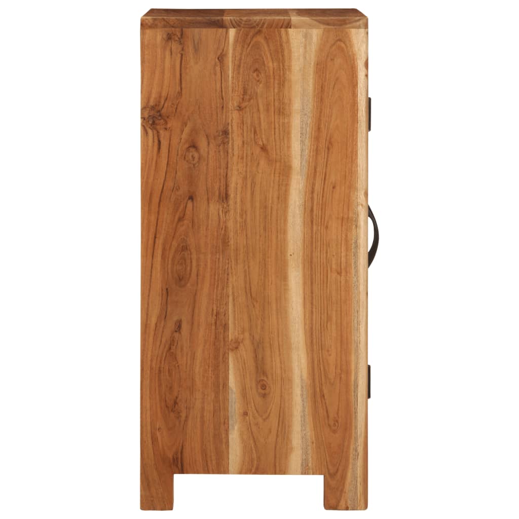 Sideboard 55X35X75 Cm Massivholz Akazie