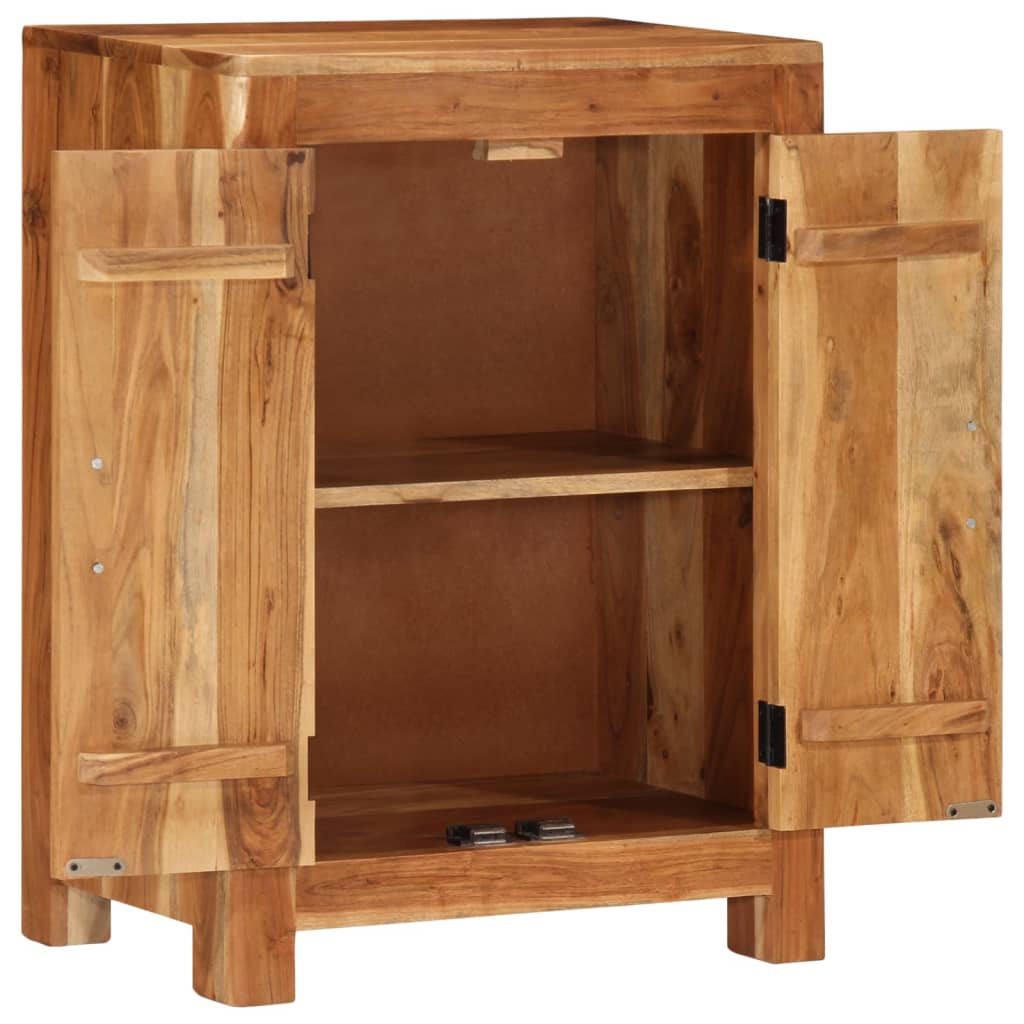 Sideboard 55X35X75 Cm Massivholz Akazie