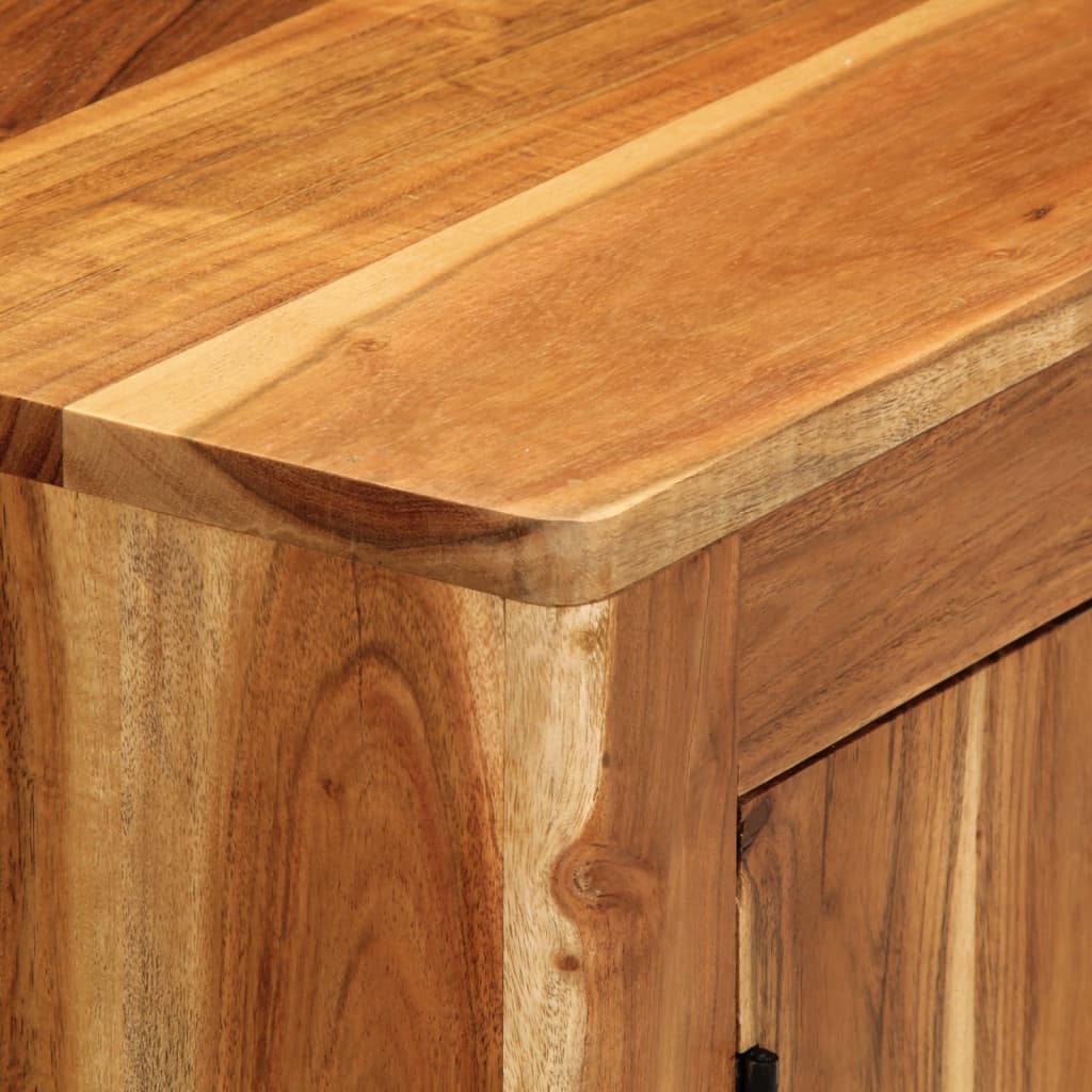 Sideboard 55X35X75 Cm Massivholz Akazie