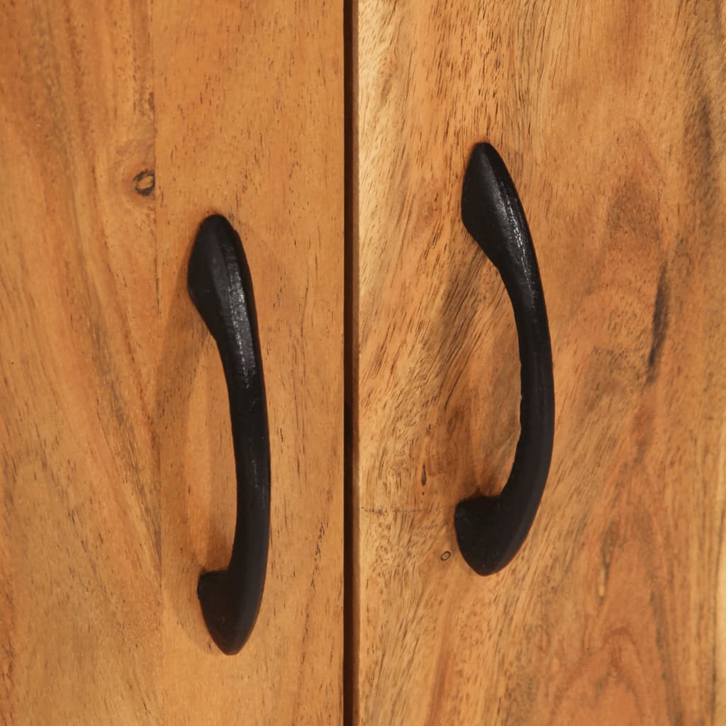 Sideboard 55X35X75 Cm Massivholz Akazie