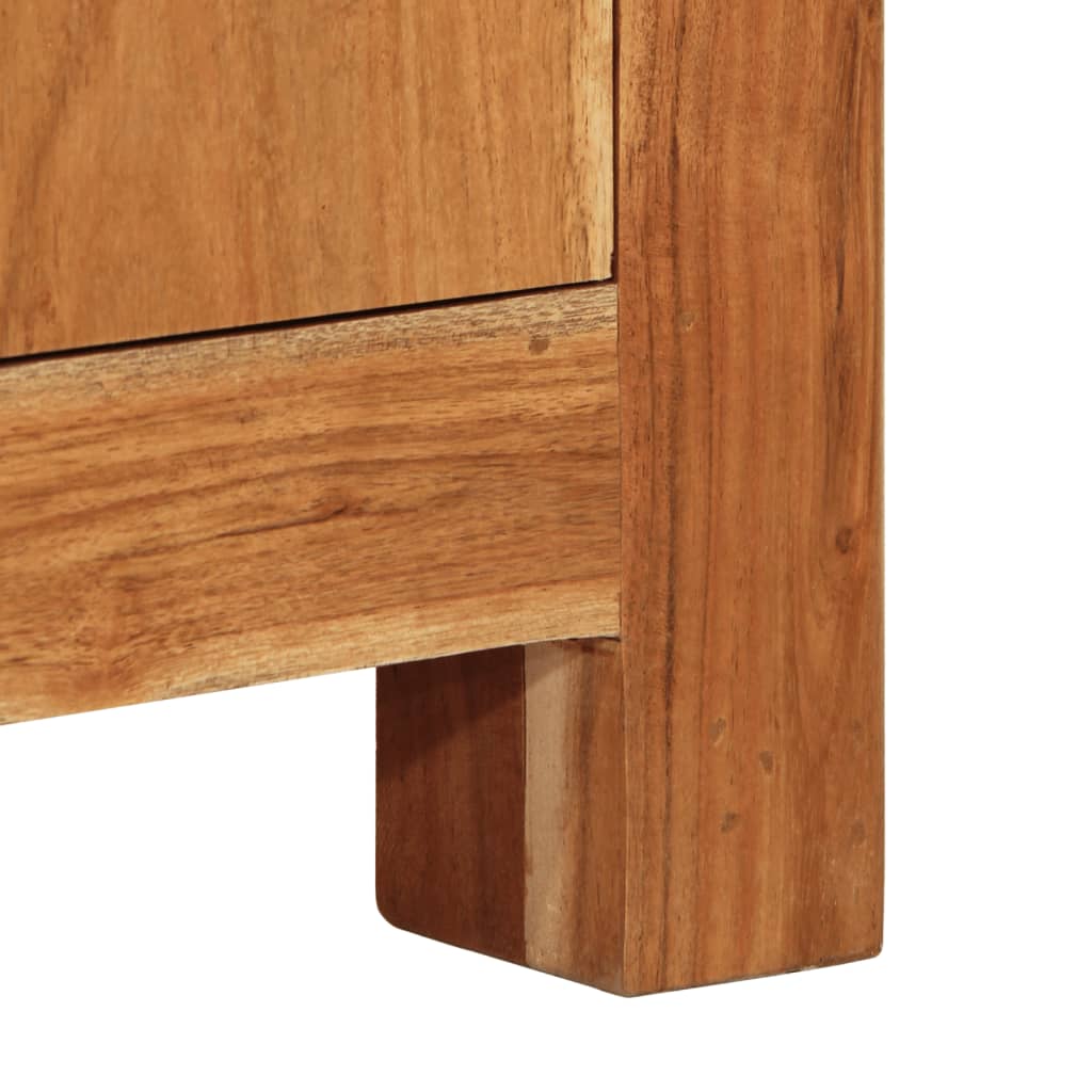 Sideboard 55X35X75 Cm Massivholz Akazie