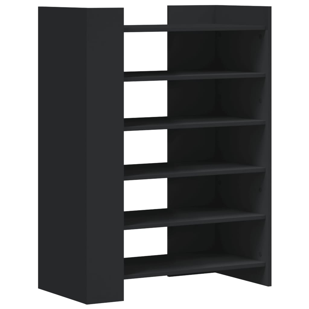Schuhschrank 74,5X37,5X100 Cm Holzwerkstoff Schwarz