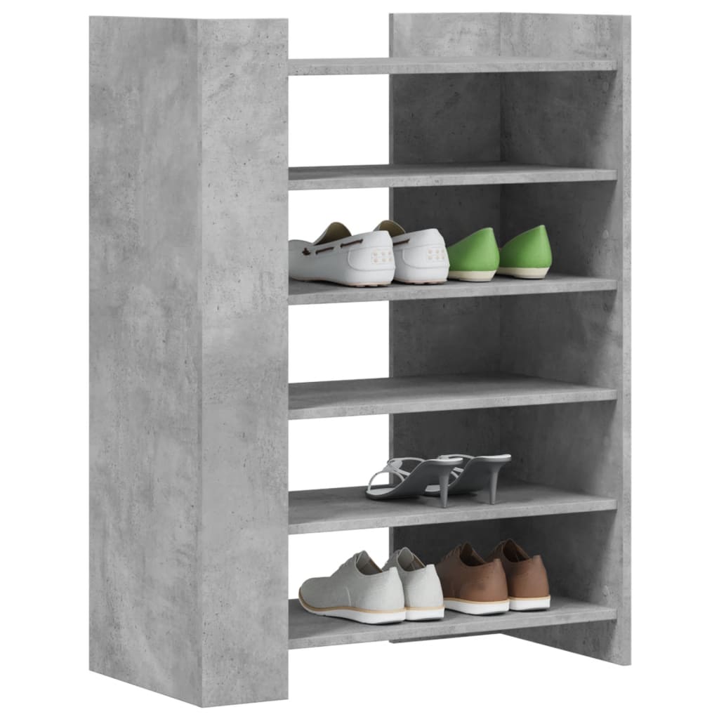 Schuhschrank 74,5X37,5X100 Cm Holzwerkstoff Betongrau
