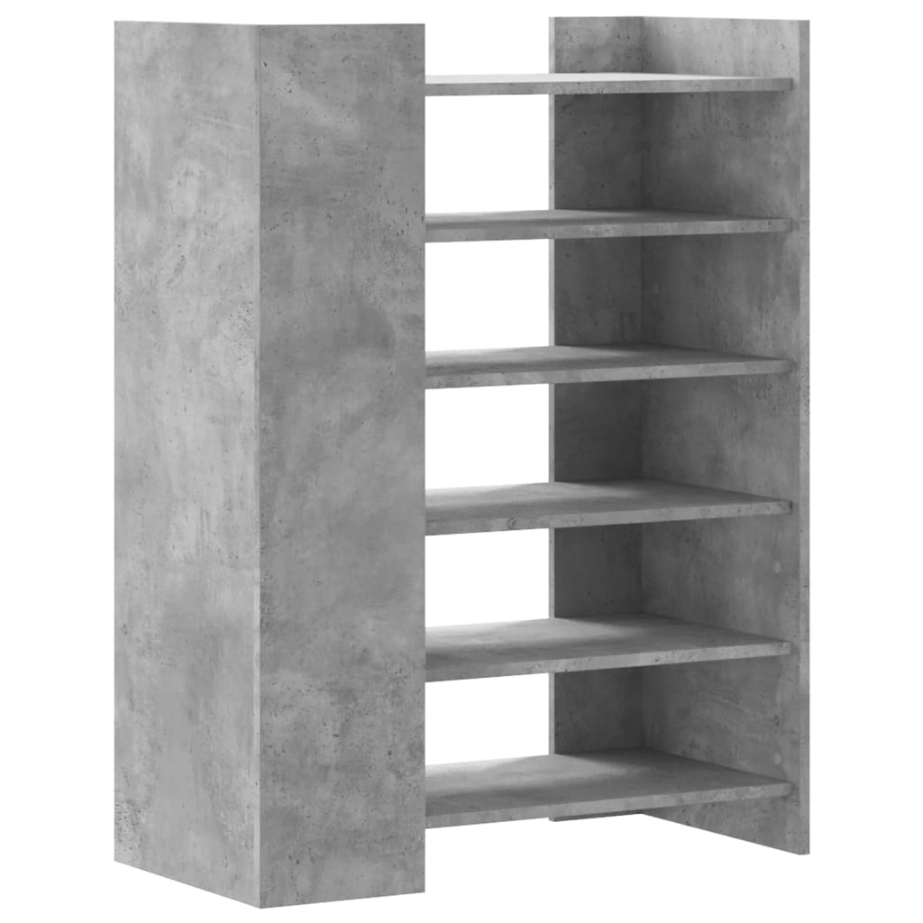 Schuhschrank 74,5X37,5X100 Cm Holzwerkstoff Betongrau