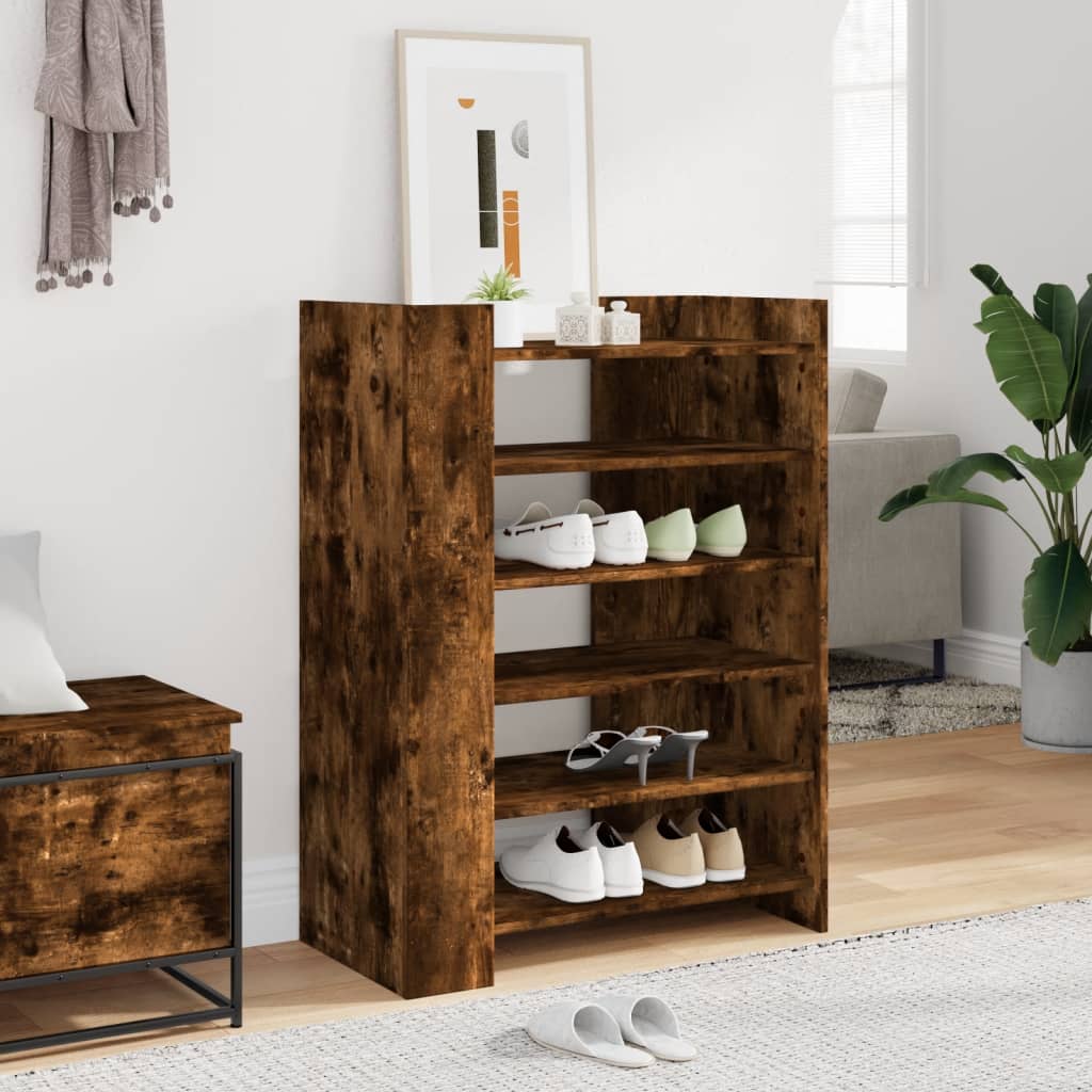 Schuhschrank 74,5X37,5X100 Cm Holzwerkstoff Räuchereiche
