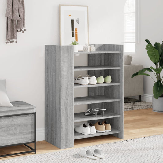 Schuhschrank 74,5X37,5X100 Cm Holzwerkstoff Grau Sonoma