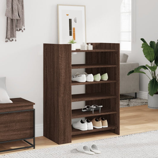 Schuhschrank Braun Eichen-Optik 74,5X37,5X100 Cm Holzwerkstoff Braune Eiche