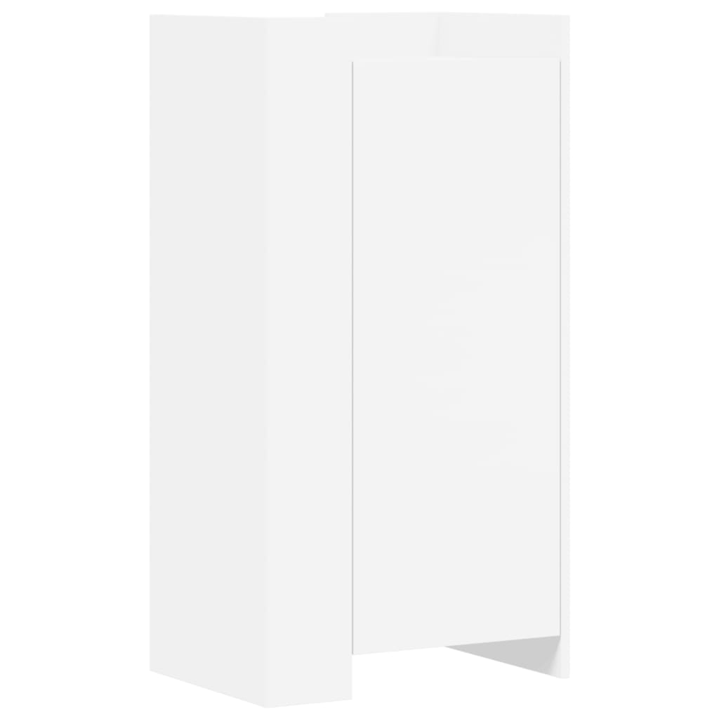 Schuhschrank 52X37,5X100 Cm Holzwerkstoff Weiß