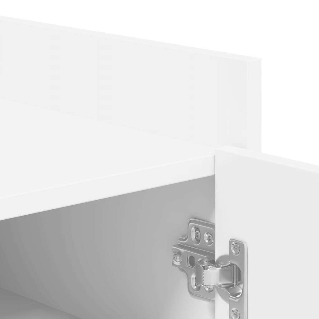 Schuhschrank 52X37,5X100 Cm Holzwerkstoff Weiß