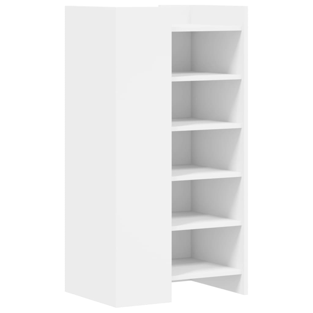 Schuhschrank 52X37,5X100 Cm Holzwerkstoff Weiß