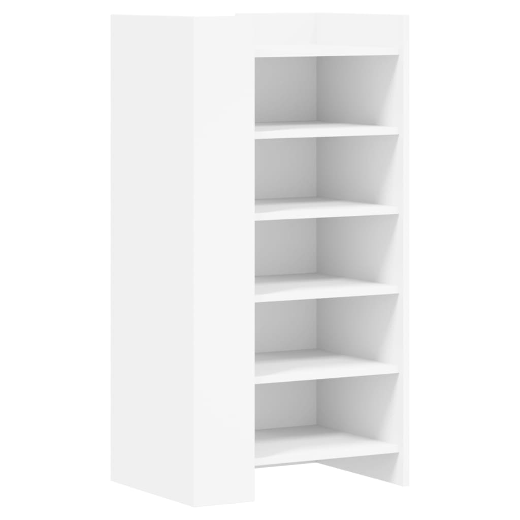 Schuhschrank 52X37,5X100 Cm Holzwerkstoff Weiß