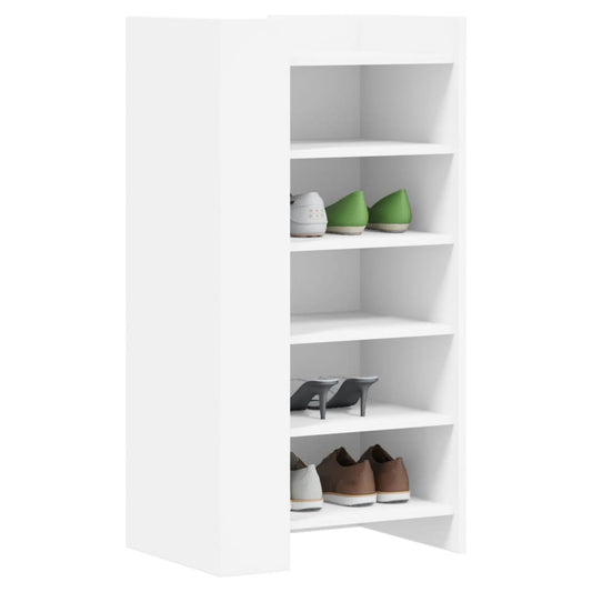 Schuhschrank 52X37,5X100 Cm Holzwerkstoff Weiß