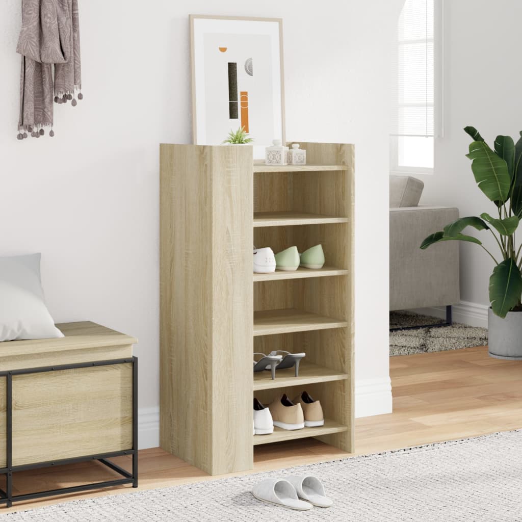 Schuhschrank Sonoma-Eiche 52X37,5X100 Cm Holzwerkstoff Sonoma Eiche