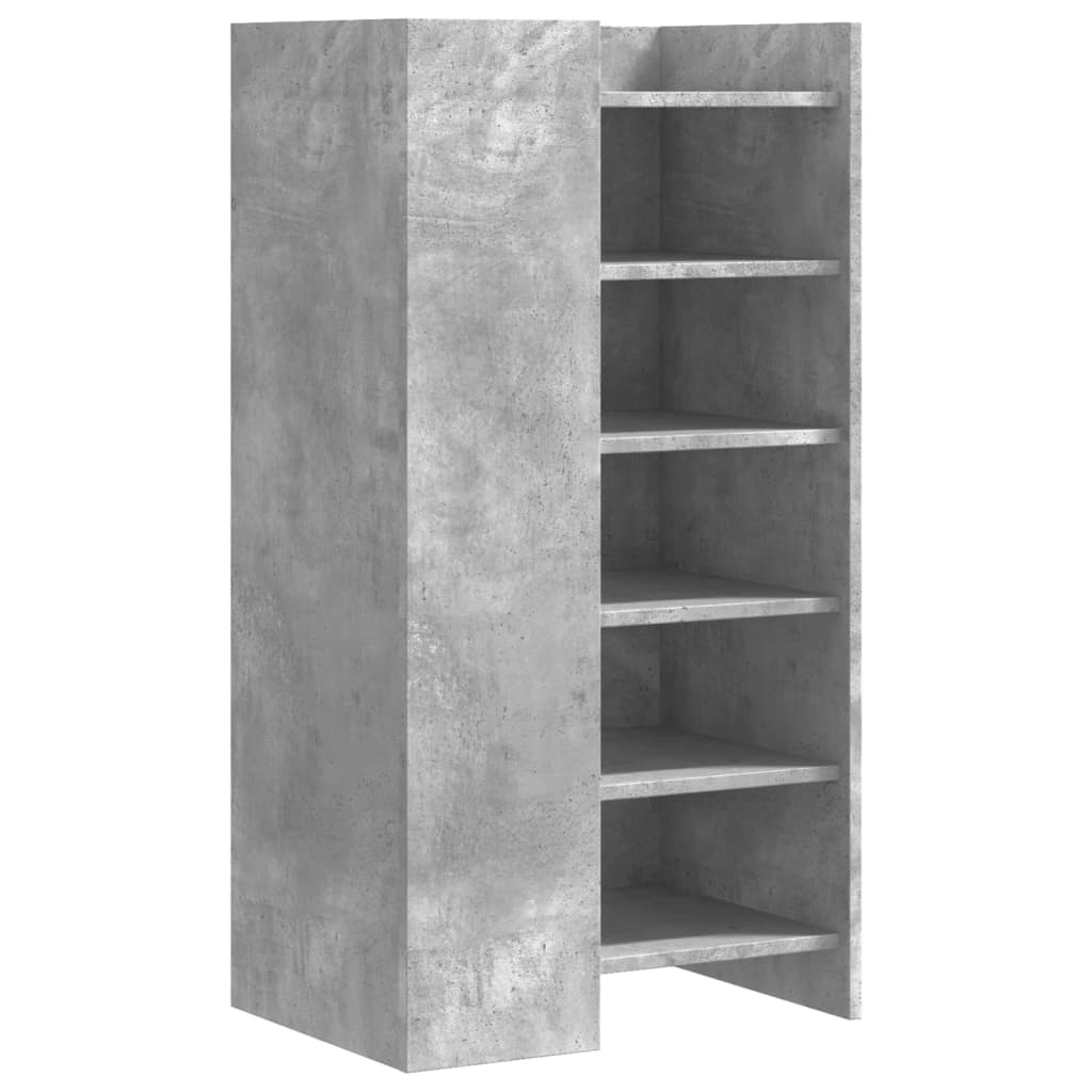 Schuhschrank Beton 52X37,5X100 Cm Holzwerkstoff Grau