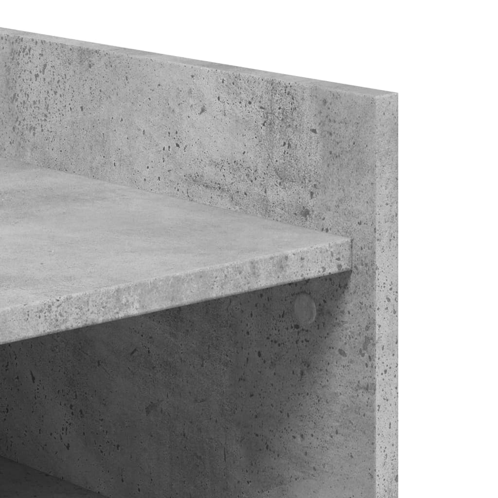 Schuhschrank Beton 52X37,5X100 Cm Holzwerkstoff Grau