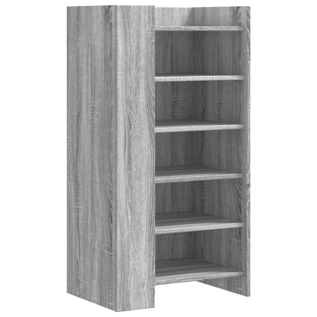 Schuhschrank 52X37,5X100 Cm Holzwerkstoff Grau Sonoma