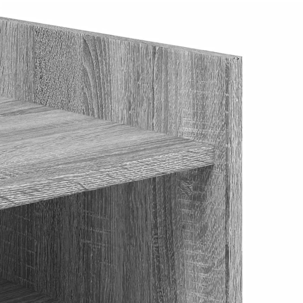 Schuhschrank 52X37,5X100 Cm Holzwerkstoff Grau Sonoma