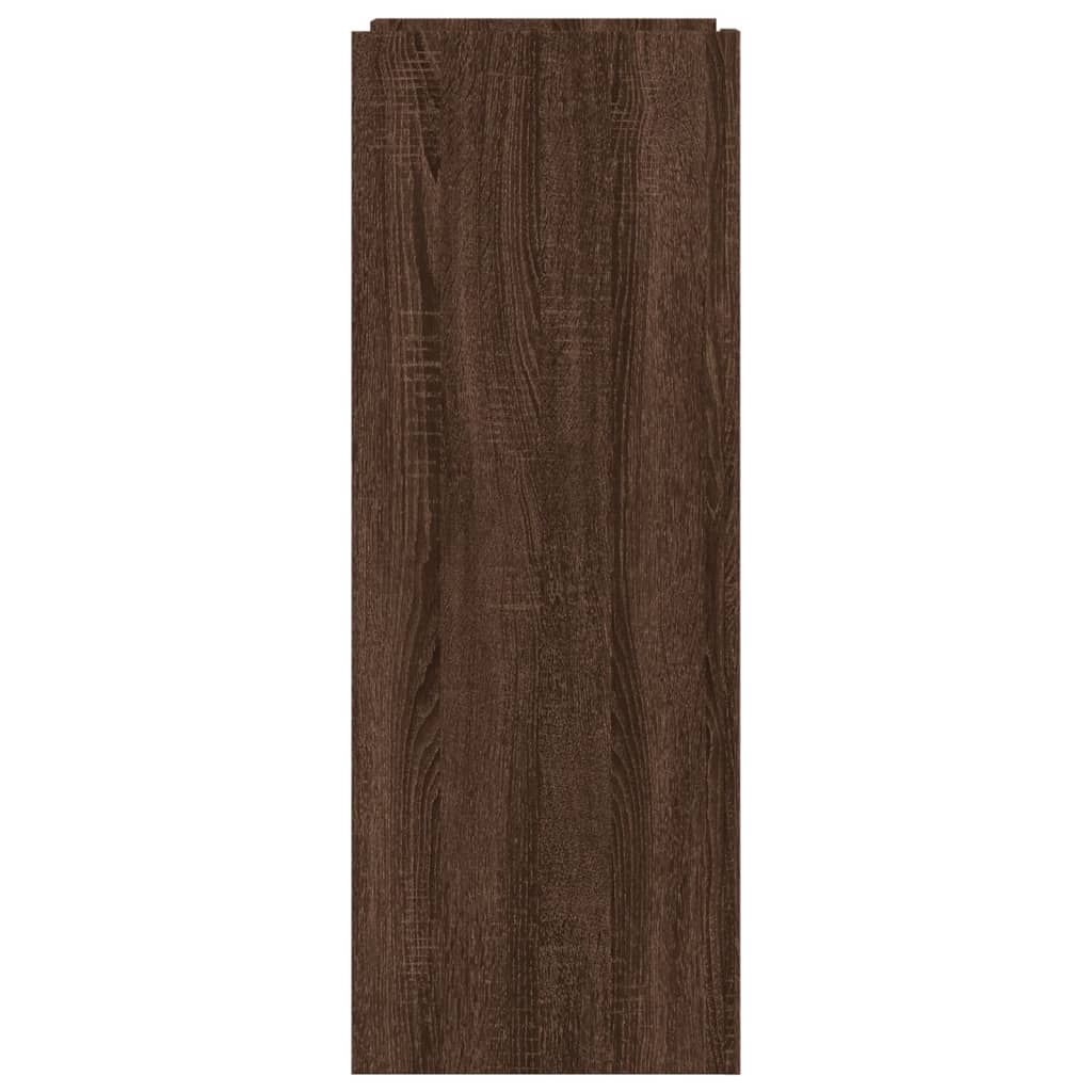 Schuhschrank Braun Eichen-Optik 52X37,5X100 Cm Holzwerkstoff Braune Eiche